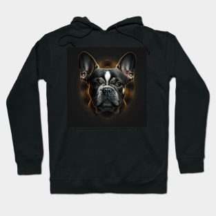 A Fractal Design of A French Bulldog Hoodie
